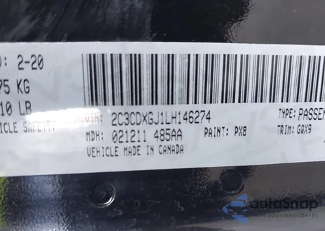 2020 Dodge Charger Scat Pack Rwd z USA, uszkodzony, nr VIN 2C3CDXGJ1LH146274